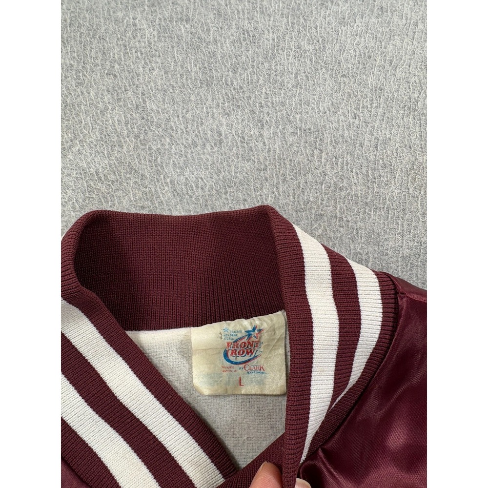 Texas A&M Aggies Vintage 90's Satin Campus Jacket (Men's Large) Maroon - Picture 3 of 11